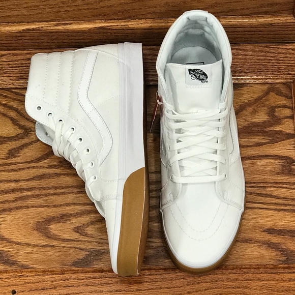 Vans Sk8 Hi Reissue Gum Bumper True White Shoes* - Picture 4 of 7